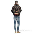 Ghost cat 3D digital printing hoodie